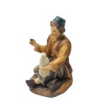 Pastore in Resina 20 cm Scultore Seduto 219337M