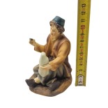 Pastore in Resina 20 cm Scultore Seduto 219337M