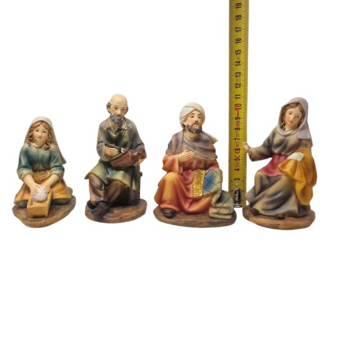 Pastori Mestieri in Resina 15 cm per Presepe 12 Pezzi 219368