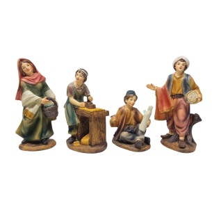 Pastori Mestieri in Resina 15 cm per Presepe 12 Pezzi 219368 2