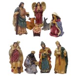Natività in Resina 20 cm 10 pezzi per Presepe 743740