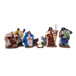 Natività in Terracotta di Caltagirone 8 Statuine 10 cm