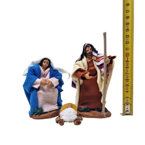 Natività in Terracotta di Caltagirone 8 Statuine 10 cm