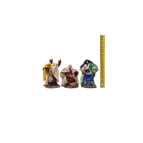 Natività in Terracotta di Caltagirone 8 Statuine 10 cm