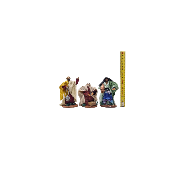 Natività in Terracotta di Caltagirone 8 Statuine 10 cm