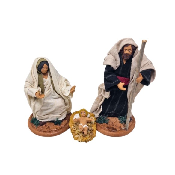 Natività in Terracotta di Caltagirone 8 Statuine 14 cm