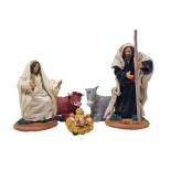 Natività in Terracotta di Caltagirone 8 Statuine 14 cm