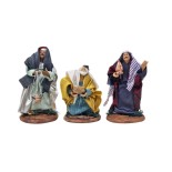 Natività in Terracotta di Caltagirone 8 Statuine 14 cm