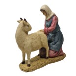 Pastore in Resina 20 cm Donna con Capra 611179F