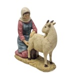 Pastore in Resina 20 cm Donna con Capra 611179F