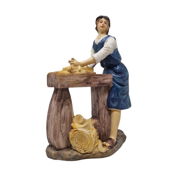 Pastore in Resina 20 cm Il Falegname con Pialla 188091E