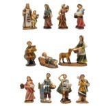Pastori in Resina 9 cm 11 pezzi Statuine per Presepe