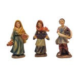 Pastori in Resina 9 cm 12 pezzi Statuine per Presepe 159145B