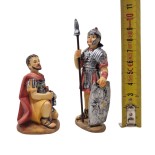 Pastori in Resina 9 cm 12 pezzi Statuine per Presepe 159145B