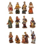 Pastori in Resina 9 cm 12 pezzi Statuine per Presepe 159145B