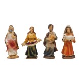 Pastori in Resina 9 cm 12 pezzi Statuine per Presepe 159145B
