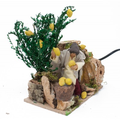 Pastore per Presepe in Movimento 14x9 cm Raccoglitore di Limoni 79049