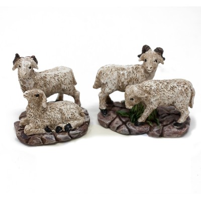 Set da 2 modelli assortiti di pecore e capre