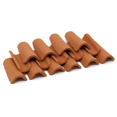 Tegole in terracotta per presepe 3,4 cm Coppi 24 pz - 6517