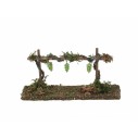 Filare di Vigna con Grappoli di Uva Bianca Miniatura per Presepe 57432