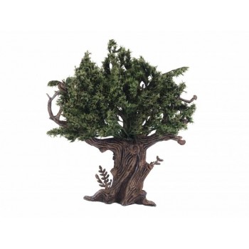 Albero con Foglie Verdi H 14 cm Miniature Alberi per Presepe - 784V