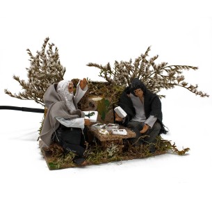 Pastore per Presepe in Movimento 14x9 cm Giocatori di Carte 79058 2