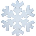 Fiocco di Neve Bianco Floccato Grande 40 cm Decorazioni Natalizie - 46115