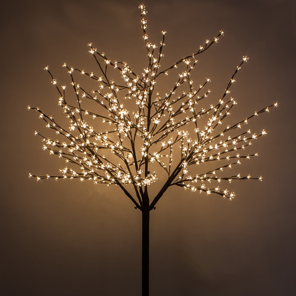 Albero Luminoso Fiori di Ciliegio 240 cm con 600 LED Bianco - IVOSTORE