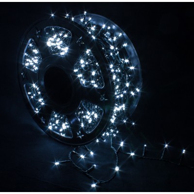 Catena Luminosa 2000 LED Bianco Freddo con 8 Giochi di Luce 49216