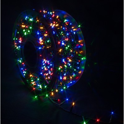 Catena Luminosa 2000 LED Multicolor con 8 Giochi Luce 49215