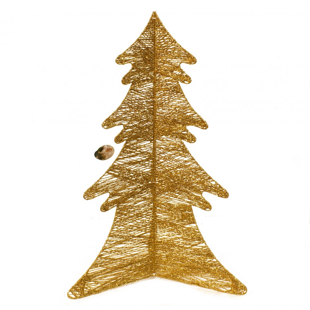 Albero Di Natale 75 Cm.Albero Di Natale Oro Stilizzato Pieghevole Addobbo Natale Ivostore