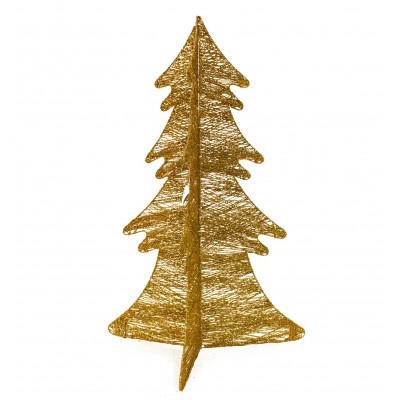 Immagini Natale Oro.Albero Di Natale Oro Stilizzato Pieghevole Addobbo Natale Ivostore