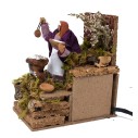Pastore per Presepe in Movimento 14 cm x 9 cm Venditore Sale 42797