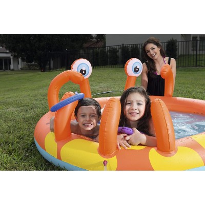 Piscina Play Center Gioco Gonfiabile Granchio con Spruzzo 53058