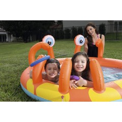 Piscina Play Center Gioco Gonfiabile Granchio con Spruzzo 53058