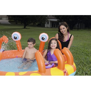 Piscina Play Center Gioco Gonfiabile Granchio con Spruzzo 53058