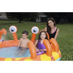 Piscina Play Center Gioco Gonfiabile Granchio con Spruzzo 53058