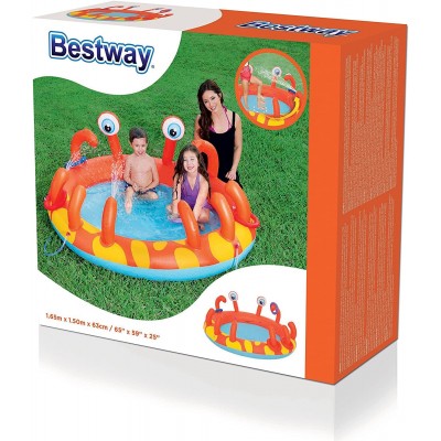 Piscina Play Center Gioco Gonfiabile Granchio con Spruzzo 53058