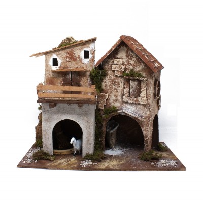 Casolare per Presepe 28x15 cm Casette Rurali 11300