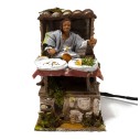 Uomo che Mangia Pastore per Presepe in Movimento Statuina 10 cm
