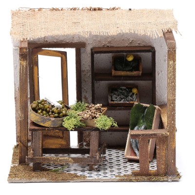 Bottega Scena per Presepe La Pescheria 20x14 cm 10737P