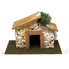 Casa in Sughero 14 cm per Presepe 5111A