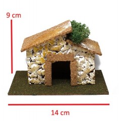 Casa in Sughero 14 cm per Presepe 5111A