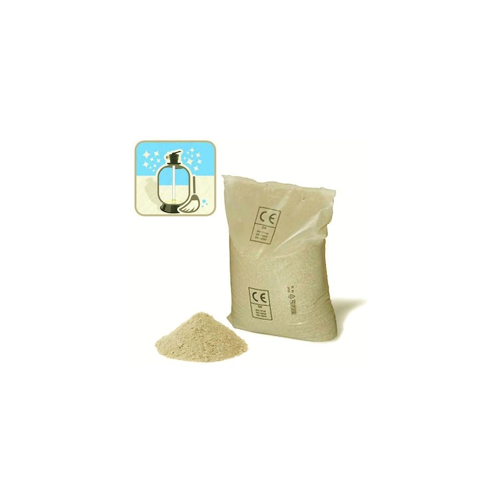 Sabbia di Vetro Silicea 25 kg per Filtro Piscina